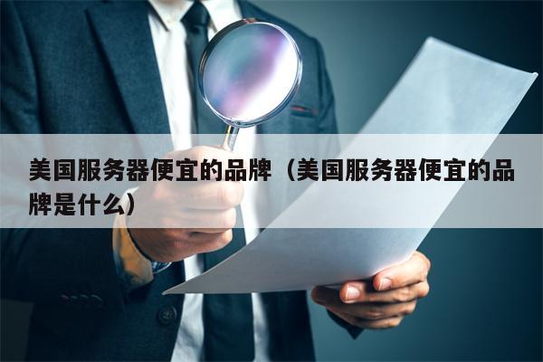 美国服务器便宜的品牌（美国服务器便宜的品牌是什么）