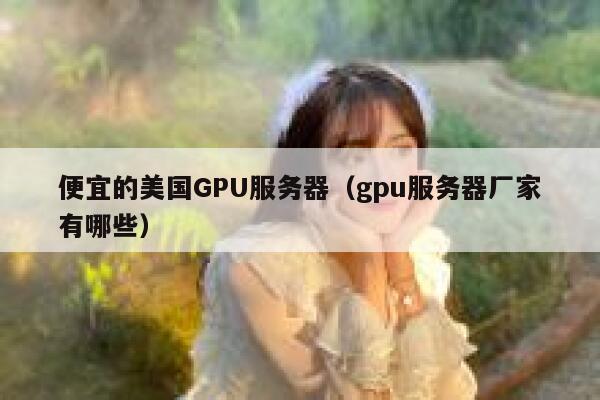 便宜的美国GPU服务器（gpu服务器厂家有哪些）