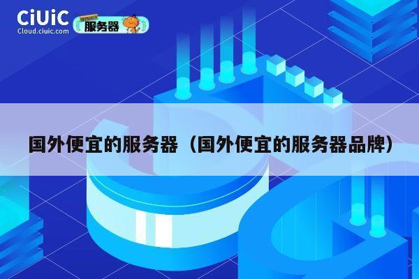 国外便宜的服务器（国外便宜的服务器品牌）