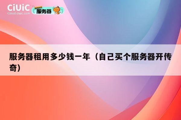 服务器租用多少钱一年（自己买个服务器开传奇）