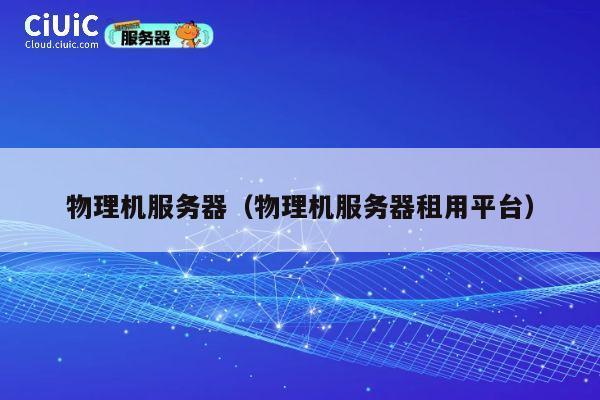 物理机服务器（物理机服务器租用平台）